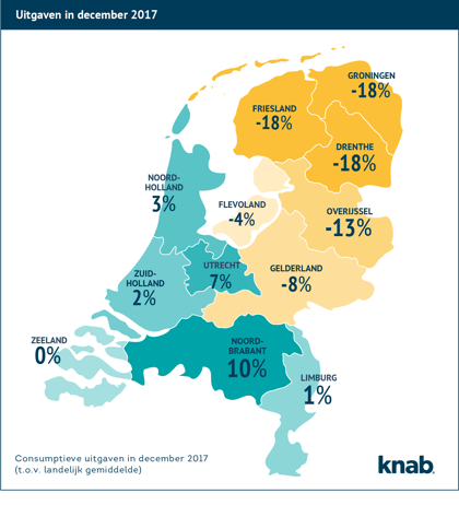 Uitgaven 2017 per provincie