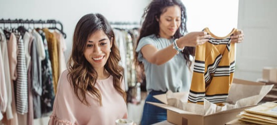 Vrouwen met een eigen webshop